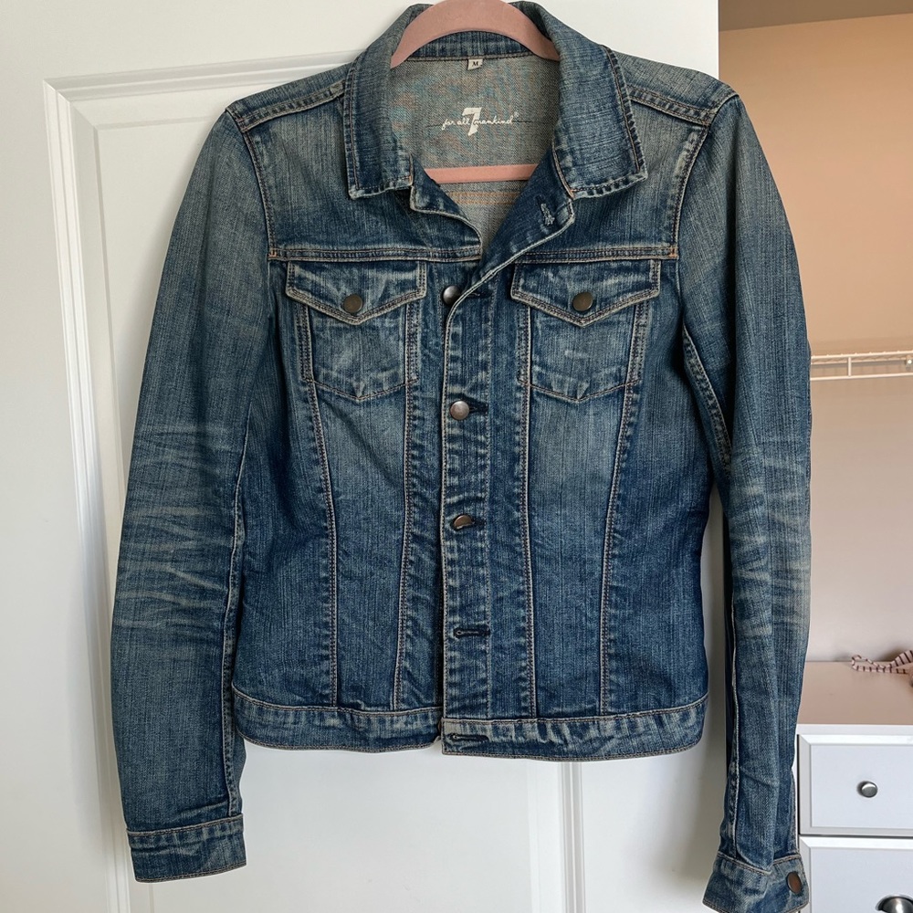 7 For All Mankind Blue Jean Jacket